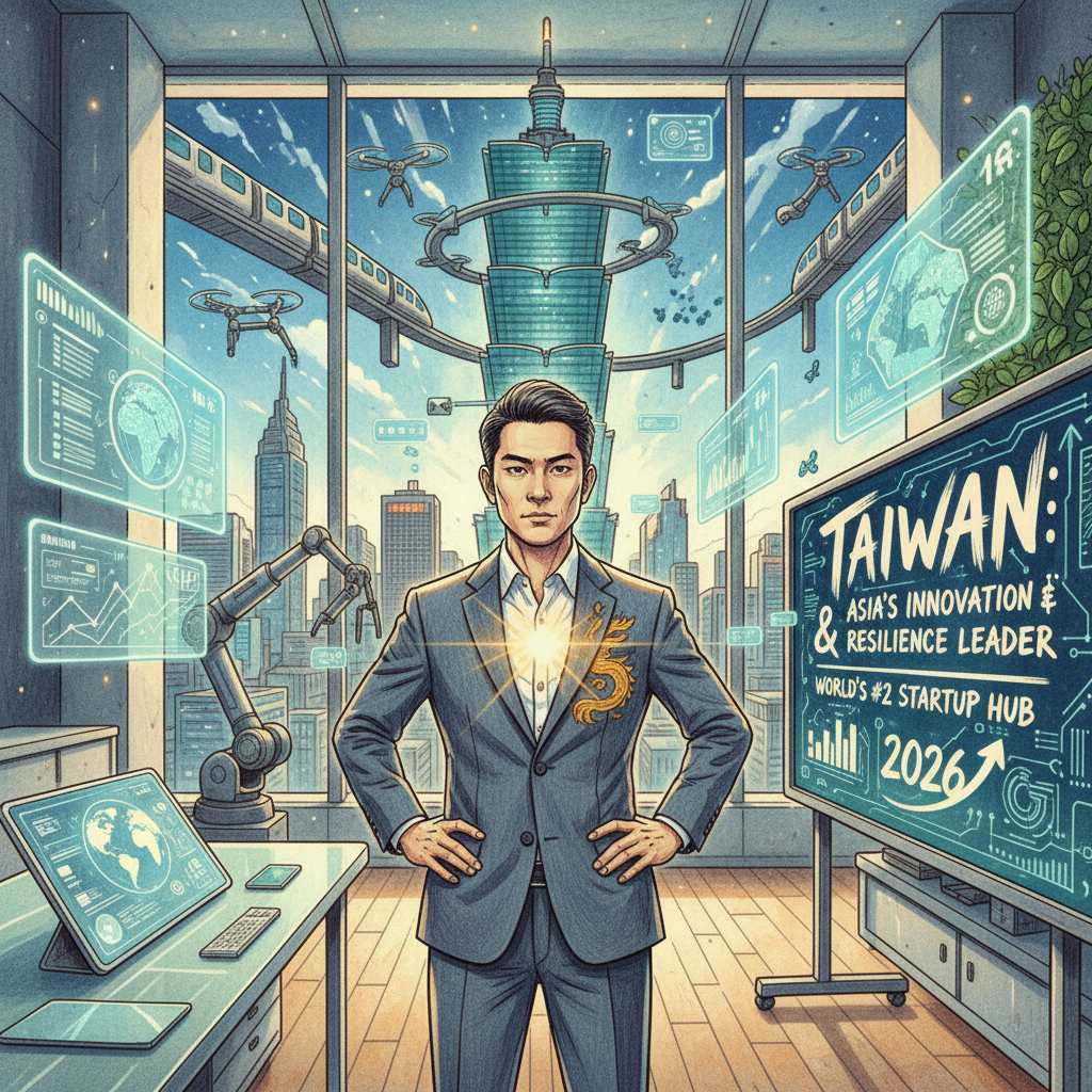 2026台灣創業環境躍升全球第2，創新與韌性領先亞洲