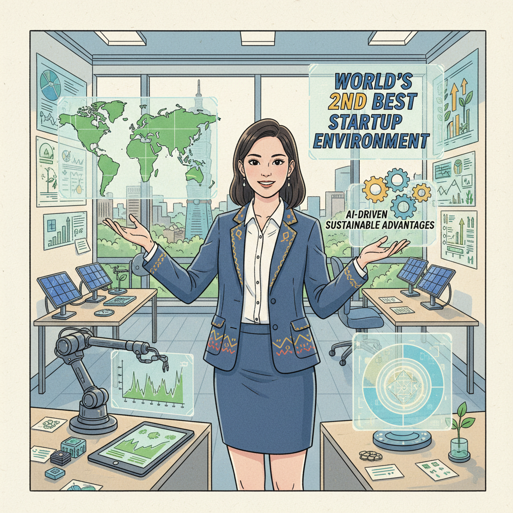 台灣創業環境全球第2，打造AI永續新優勢